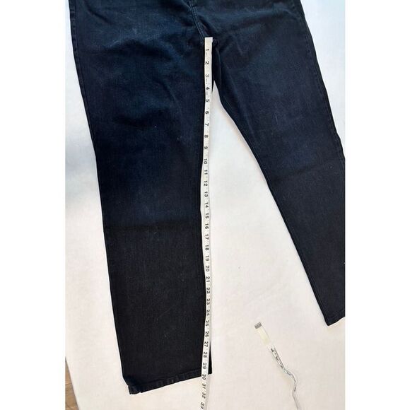 NYDJ Jeans Straight High Rise Black - Women's Size 14 - Picture 5 of 8